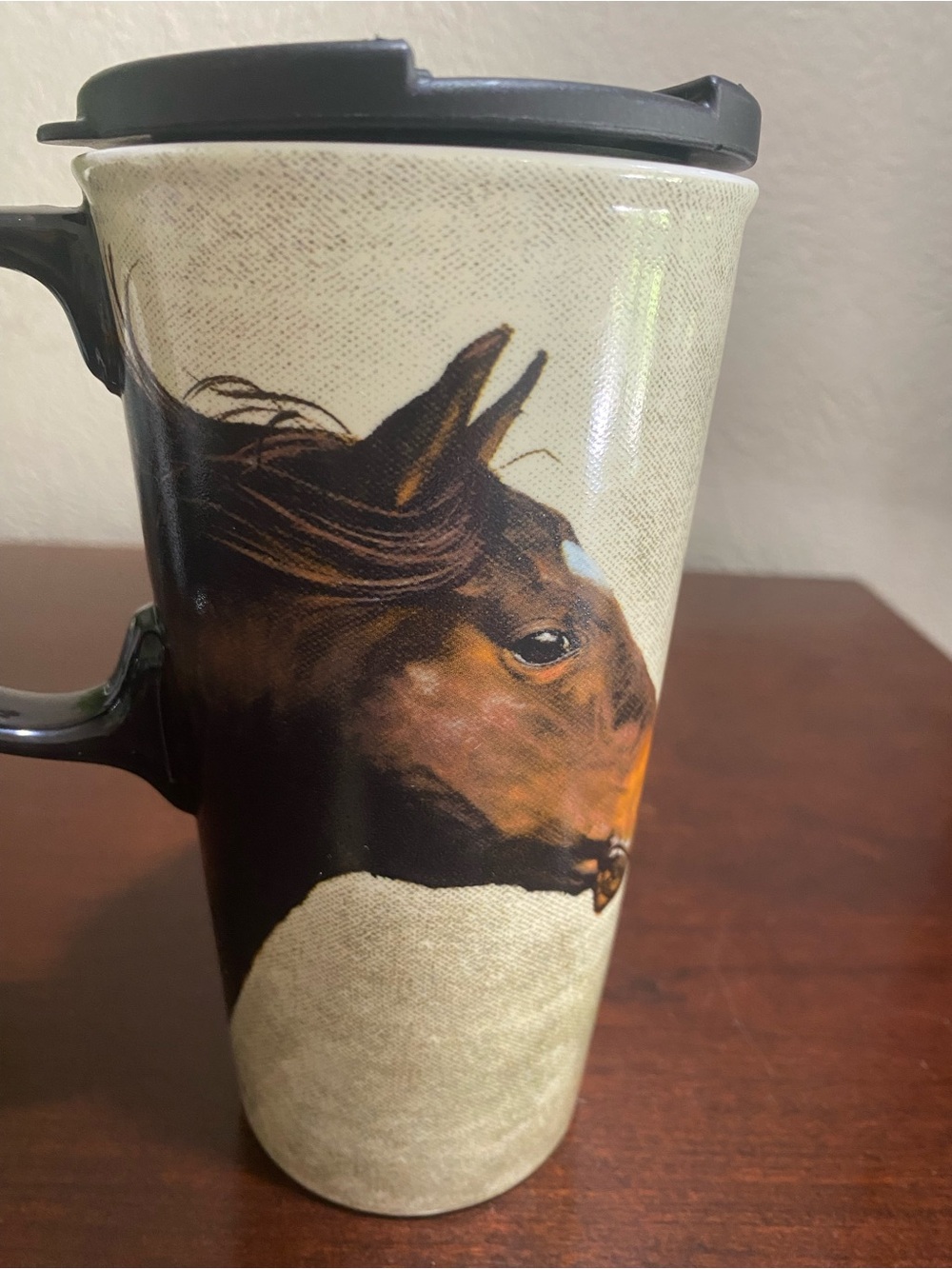 Cypress Home, Horse on the Run, Ceramic Travel Mug. 17 oz - Picture 4 of 9